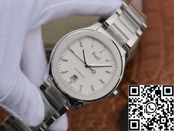 3 225 89d80cbc c4b9 4bd7 ab03 2a0587bc0dd5 Piaget Polo' S G0A41001 Stal szlachetna 42mm MKS Factory 1:1 Najlepsza Edycja Szwajcarska ETA1110 Biała teksturowana tarcza