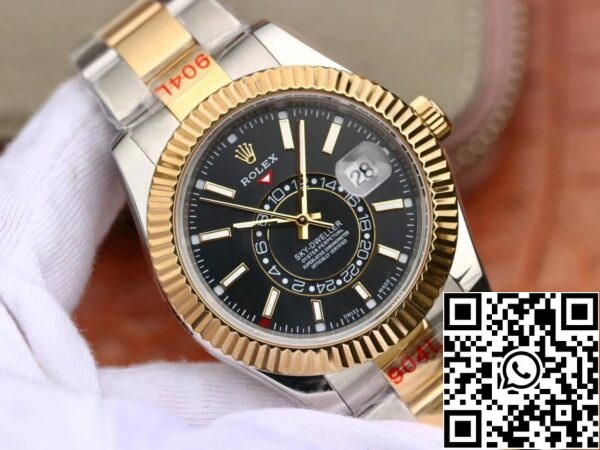 3 22 112b381e 39ee 45ec b032 607b518a2e8c Rolex Sky Dweller M326933-0002 Best 1:1 Edition Noob Factory schwarzes Zifferblatt