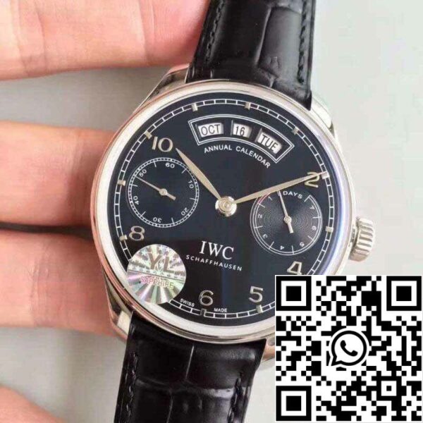 3 236 b0e41873 257a 4f3d b2ed d5740c902911 IWC Portugieser Jahreskalender IW503502 YL Factory 1:1 Best Edition Swiss ETA52850 Black Dial