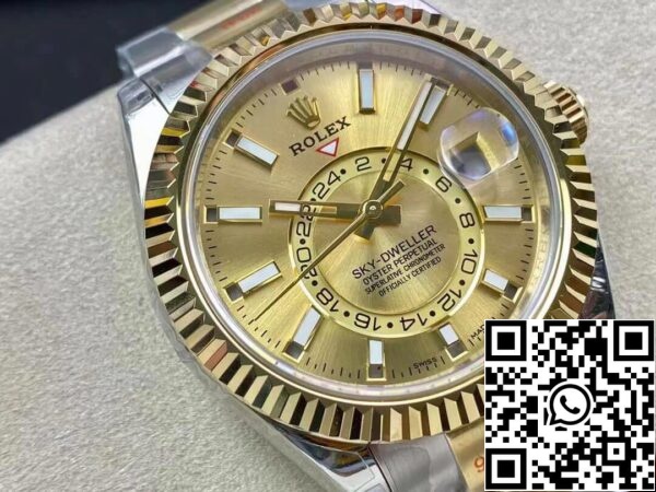 3 23 8e6ab6d7 f9b5 49db 8bed 191ffa632000 Rolex Sky Dweller M326933-0001 V2 Best 1:1 Edition Noob Factory pezsgő számlapja