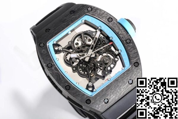 3 23 a7761965 6dc9 4505 85fe 0f9f64e294e2 Richard Mille RM055 NTPT 1:1 Best Edition BBR Factory Svart gummirem