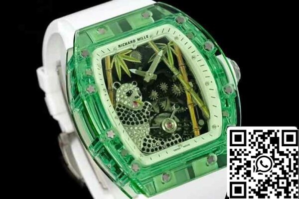 3 25 f7df6dc2 8f15 4847 ab9e f09be1b35218 Richard Mille RM26-01 Tourbillon Best 1:1 Edition RM Factory Quadrante verde scheletrato