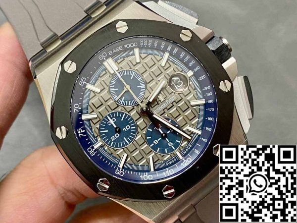 3 26 1bdc8ac3 7ccd 4a39 8c5e 2f2c64c358aa Audemars Piguet Royal Oak Offshore 26400IO.OO.A004CA.02 1:1 Best Edition APF gyári szürke számlapja