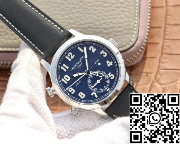 3 26 7959da57 7c5a 43de b504 53071121d6f4 Patek Philippe Calatrava 5524G-001 1:1 Best Edition GR Factory Blå urtavla