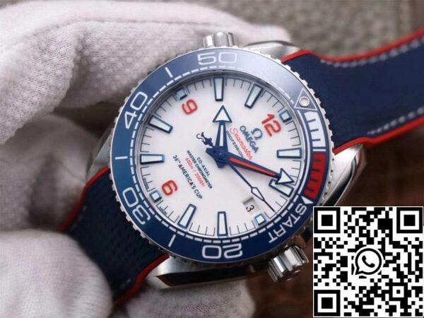 3 27 fc812c86 7185 410f 9979 718438abcfa1 Omega Seamaster Planet Ocean 36a America's Cup Edición Limitada 1:1 Mejor Edición VS Fábrica Esfera Blanca Suizo ETA8900