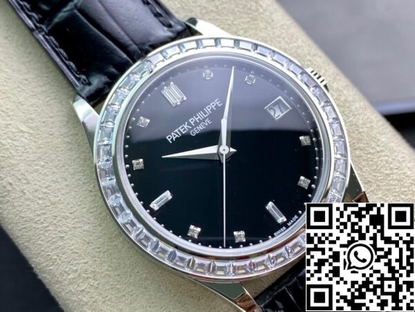 3 28 775f4cb4 ae7d 4e74 9cb1 10b03bdb8668 Patek Philippe Calatrava 5298P-012 1:1 Best Edition ZF Factory Musta kellotaulu