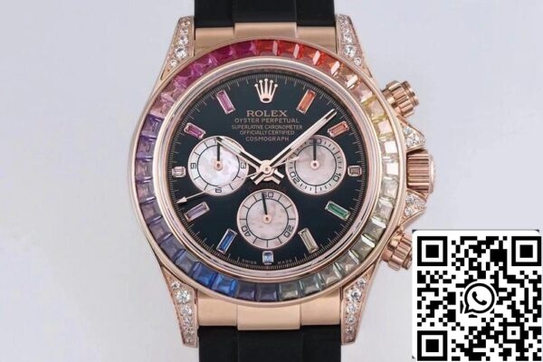 3 28 b2b449f4 8766 417c ab1f 8058e0a85b74 Rolex Daytona 116595RBOW 1:1 Най-добро издание BL Фабрика розово злато швейцарски ETA4130