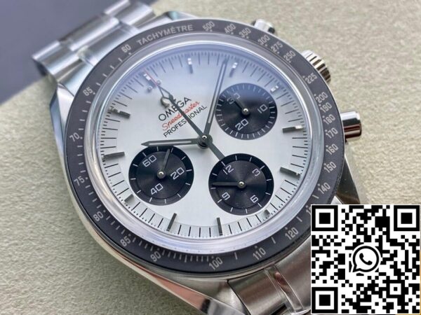 3 28 f1f953be 389c 42bd abd0 37308ab0877a Omega Speedmaster 42MM 1:1 Best Edition OM Factory White Dial