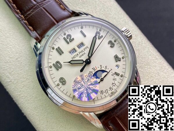 3 2 68b83fbe 70c5 4e33 a407 03248d1edee2 Patek Philippe Complications 5320G-001 1:1 Best Edition GR Factory Milky White Dial