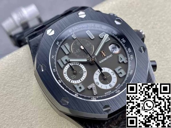 3 2 b4d2182a 0c85 4716 8f0e f550b2c9cb78 Audemars Piguet Royal Oak Offshore 26205AU.OO.D002CR.01 1:1 Best Edition APF Factory Fekete számlapú gyári kiadás