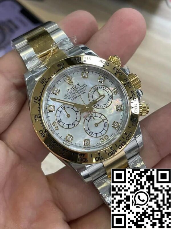 3 2 cb88c345 5db8 472f a2b0 e143aab2e773 Rolex Daytona M116503-0007 1:1 Najlepsza edycja BT Factory Tarcza z masy perłowej