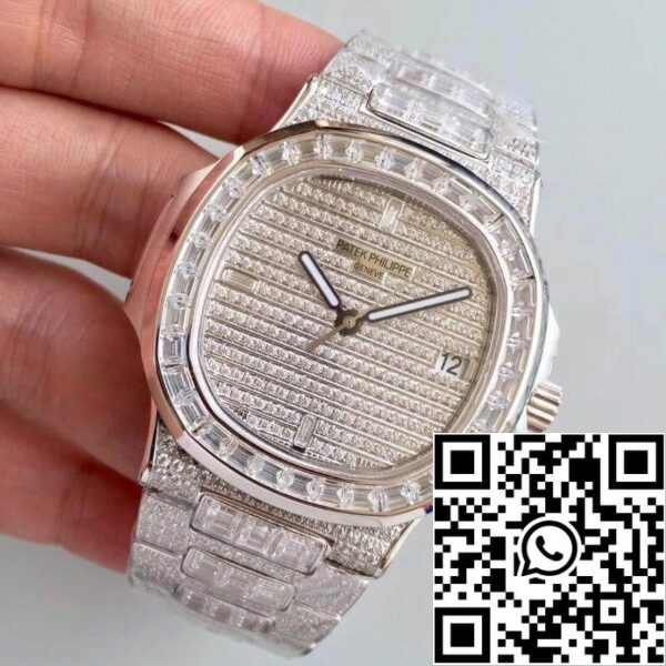 3 300 Patek Philippe Nautilus Jumbo 5719/1G-001 1:1 Paras painos Sveitsin ETA324