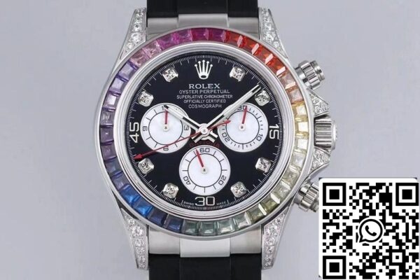 3 30 6e291dac 148b 47be bcaa 469761a0df6a Rolex Daytona 116599RBOW 1:1 Best Edition BL Factory Black Dial Swiss ETA4130