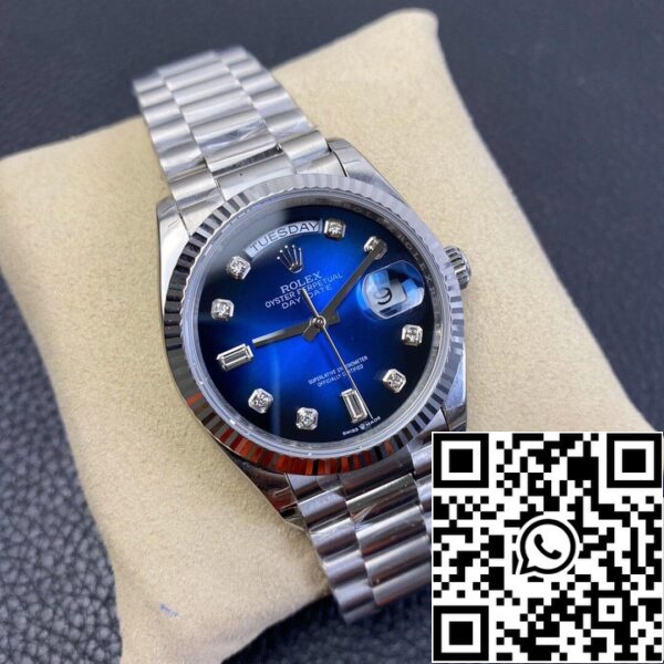 3 30 dbeda9e3 9ec2 4e22 a67b ac3ba2a7a5a6 Rolex Day Date M128239-0023 1:1 Best Edition EW Factory Gradient Blue Dial