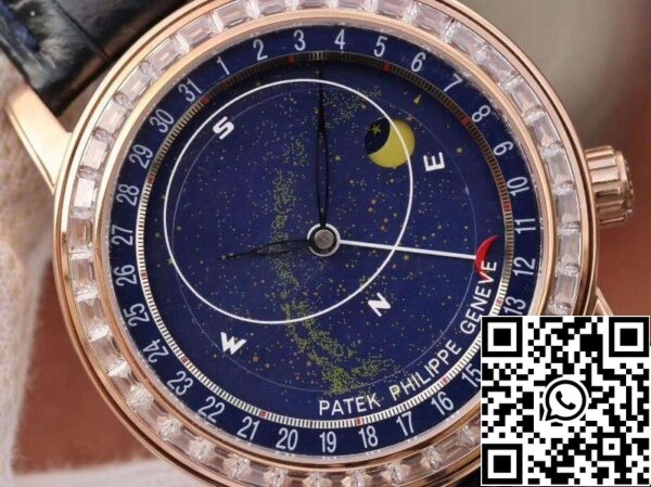 3 318 Patek Philippe Grand Complications 6103P-001 TW Factory 1:1 Best Edition svájci ETA240 kék számlapú svájci ETA240 kék számlap