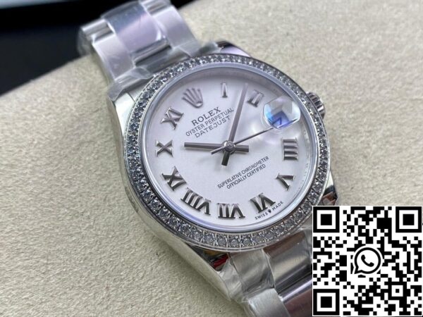 3 32 Rolex Datejust M278384RBR-0013 31MM 1:1 Best Edition EW Factory Valkoinen Dial