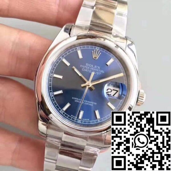 3 32 693aca2b 4997 4ef6 991a 96b95414d40a Rolex Datejust II 36mm 116200 AR Factory Blue Dial 1:1 Най-добро издание Swiss ETA3135