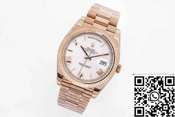 3 32 7413f3eb b69b 4a00 a6ba 037038b2f63c Rolex Day Date M228235-0032 1:1 Best Edition EW Factory Λευκό καντράν