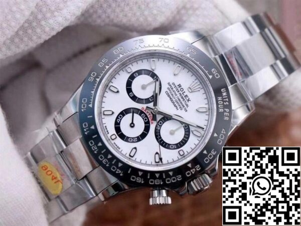 3 33 44b90639 8fb4 43f8 bcdc 2a41bb6c5229 Rolex Cosmograph Daytona M116500LN-0001 1:1 Best Edition Noob Factory White Dial Zwitserse ETA4130