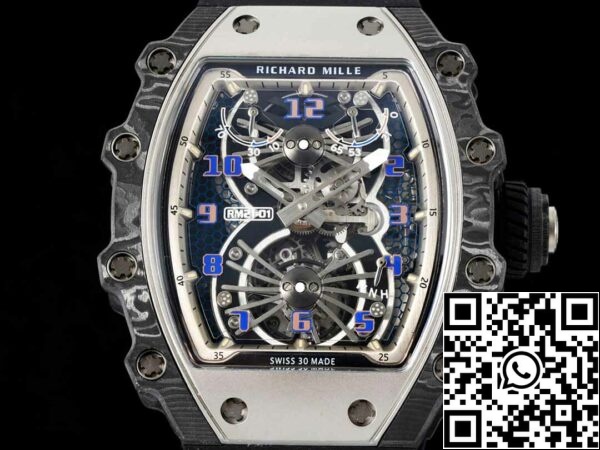 3 33 f236e9ad c971 4625 9464 18b377b4ba4d Richard Mille RM21-01 1:1 Best Edition RM Factory Tourbillon hiilikuituinen kehyssormus