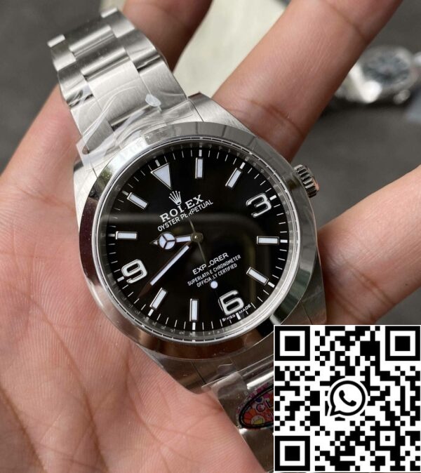 3 36 15e75f60 7a5f 4aab ab20 e36add10701b мащабиран Rolex Explorer M214270-0003 39MM 1: 1 Най-доброто издание Чиста фабрика Черен циферблат