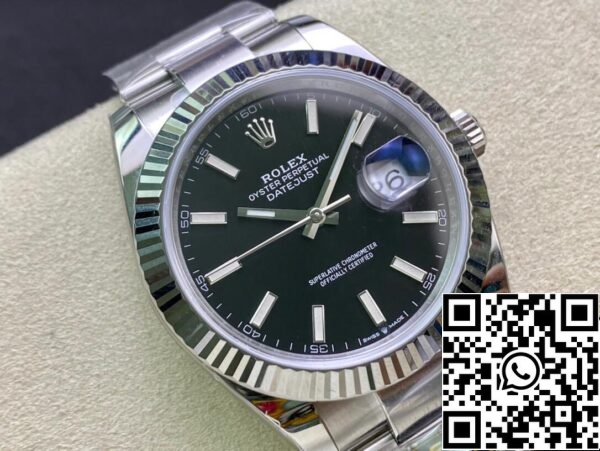 3 37 a1132021 ea05 46ba 95f4 c29228c9eb86 Rolex Datejust M126334-0017 41mm Oyster Strap Clean Factory White Dial