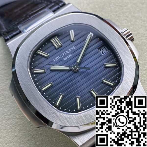 3 37 bc1d6141 381b 40f6 81cd 446bdf117332 Patek Philippe Nautilus 5711 1:1 Best Edition 3K Factory Quadrante blu Cinturino in pelle di mucca