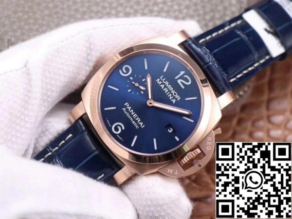 3 39 47e8d969 caf3 40c3 b3e2 07a4a805acdf Panerai Luminor Marina Goldtech PAM01112 1:1 Best Edition VS Factory kék számlap svájci P9010