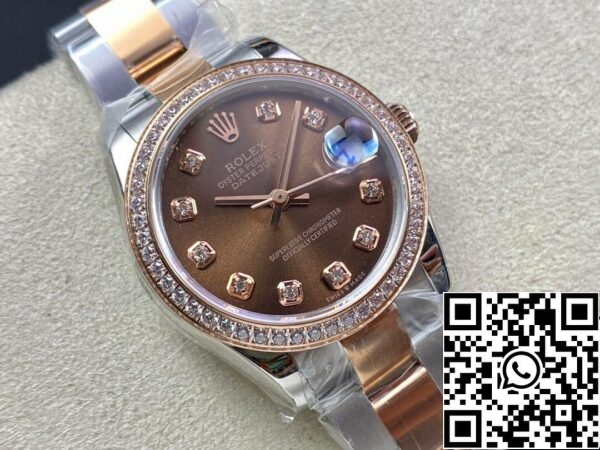 3 39 75e6d168 7144 4d78 9494 53d1138b1fd2 Rolex Datejust M278381RBR-0027 31MM 1:1 Best Edition EW Fabriek Bruine Wijzerplaat