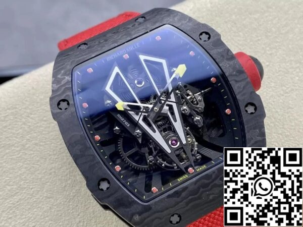 3 39 a2861208 8807 43c0 91f9 9c002dddf920 Richard Mille RM27-03 Tourbillon 1:1 Best Edition BBR Factory Cassa in fibra di carbonio nera