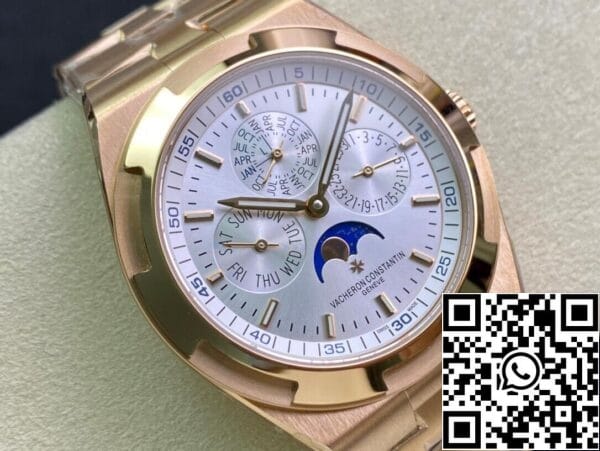 3 3 81a9c3bc e0c6 41b9 8f22 6ac9a082a295 Vacheron Constantin Overseas 4300V/120R-B064 1:1 Best Edition 8F Factory Quadrante bianco argentato