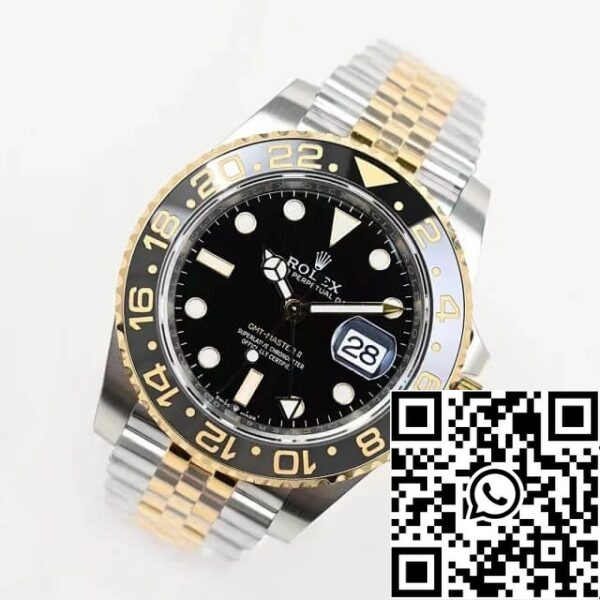 3 3 a7e792ca 3a7b 4260 88a8 adfea575a5e0 Rolex GMT Master II M126713grnr-0001 1:1 Best Edition EW Factory Fekete számlapú Rolex GMT Master II M126713grnr-0001 1:1 Best Edition EW Gyári fekete számlap