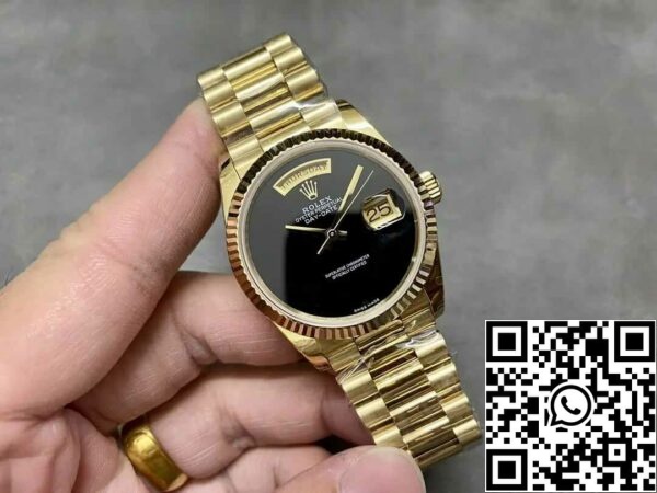 3 41 f53bf163 722e 4c11 b355 fed97f393132 Rolex Day Date 18038 1:1 Best Edition GM Factory Svart urtavla