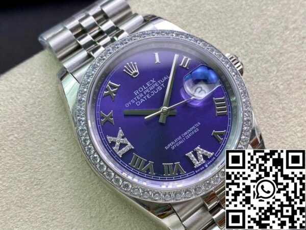 3 42 284e1d53 1d64 449a a20c 15cbd2a9cb1e Rolex Datejust M126284RBR-0013 1:1 Best Edition EW Factory Purple Dial