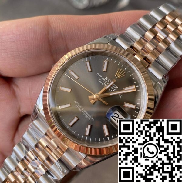 3 43 scalato Rolex Datejust M126231-0013 36MM 1:1 Best Edition VS Factory quadrante grigio