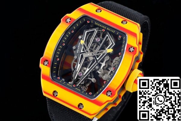 3 43 685db6f9 26d1 486f ac8b ede7edd8e519 Richard Mille RM27-03 Rafael Nadal Tourbillon 1:1 Best Edition RM Factory Cinturino nero