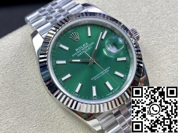 3 44 107eaf6a 1d00 4d14 b7bb 693d63a843c1 Rolex Datejust M126334-0028 41MM 1:1 Best Edition EW gyári zöld számlapja