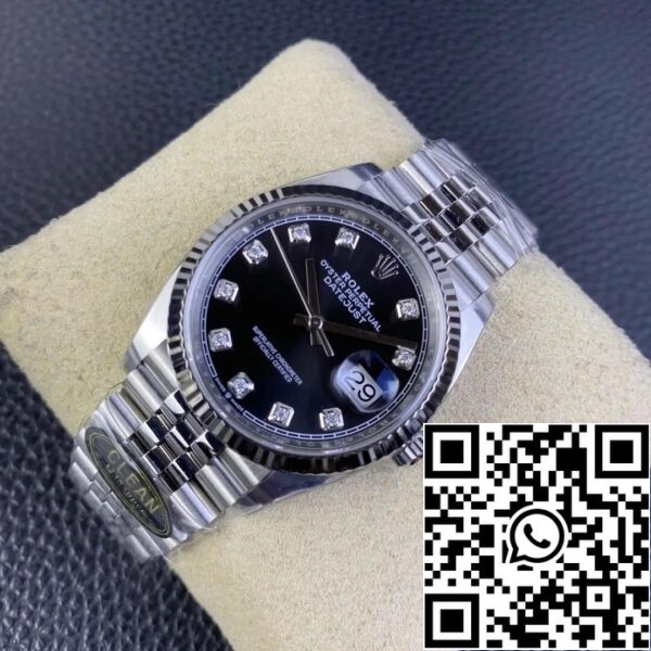 3 44 1bda99e2 ba06 4e98 92ff 962a396154ae Rolex Datejust M126234-0027 36MM 1:1 Best Edition Clean Factory Quadrante Nero