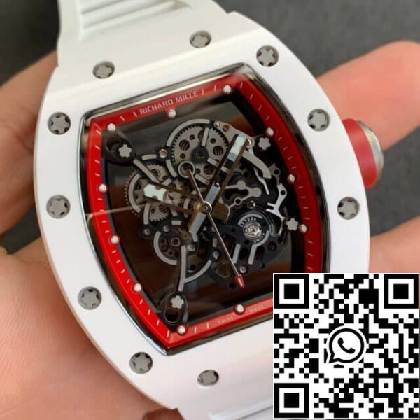 3 44 86bad456 78ff 4f1c b8a9 c8acdab8550a Richard Mille RM055 1:1 Best Edition KV Factory V2 Correia de borracha cerâmica