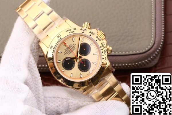 3 45 b39b7c1c d651 4987 b5c6 8c9bf9278efb Rolex Daytona 116508 1:1 Best Edition JH Factory Chronograf z żółtego złota i czerni