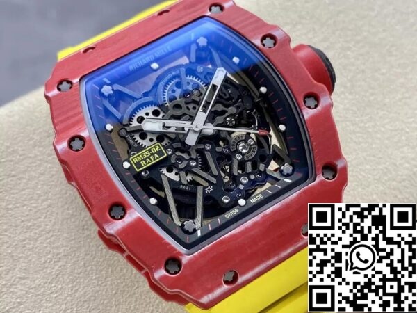 3 47 0d94c47c e2ce 4ceb 846e d7dd47d1759b Richard Mille RM35-02 1:1 Best Edition T+ Factory Red Carbon Fiber NTPT tok vörös karbonszálas tok