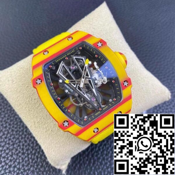 3 47 32f395eb 04a4 4e9e 8407 25818664e908 Richard Mille RM27-03 Rafael Nadal Tourbillon 1:1 Best Edition RM Factory sárga szíjjal