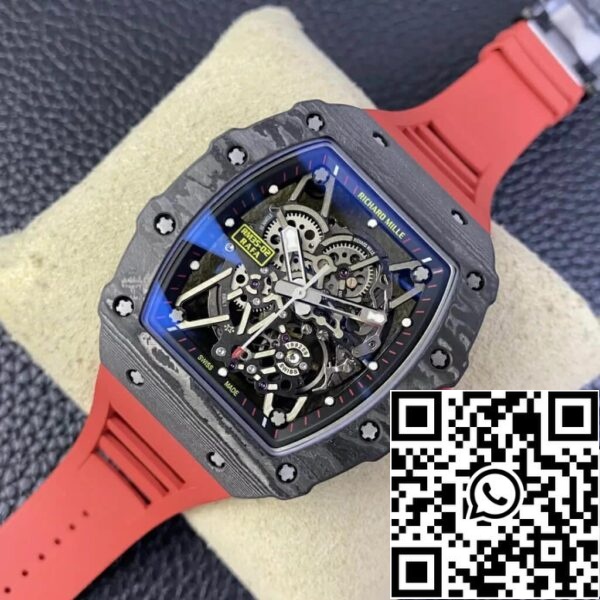 3 48 e8c00732 e77b 4be6 967c 240ae52a4525 Richard Mille RM35-02 1:1 Best Edition T+ Fabrieks Koolstofvezel Skelet Wijzerplaat