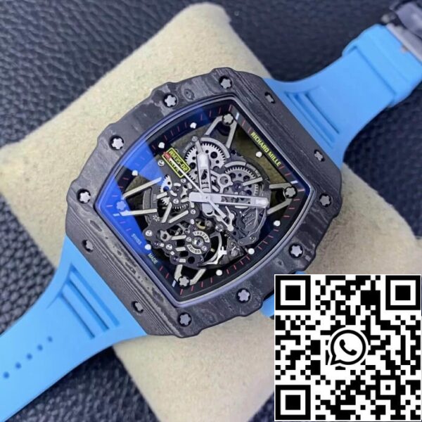 3 49 05e61413 c8c8 4ed1 869b e577bebca651 Richard Mille RM35-02 1:1 Best Edition T+ Factory NTPT Hiilikuitu Sininen kuminauha