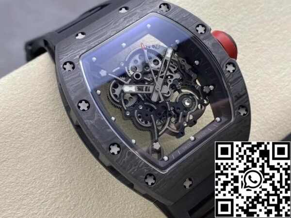 3 49 4a5e6269 49d7 4cb2 aab1 9feeb9c49bc4 Richard Mille RM-055 1:1 Meilleure édition BBR Factory Boîtier en fibre de carbone noir