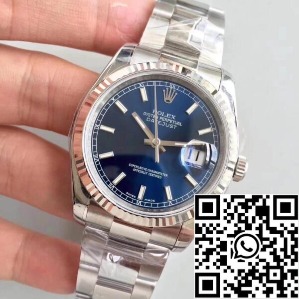 3 50 31264f6c 4d39 4ae3 829d 18b11b0b27f7 Rolex Datejust 36mm 116234 AR Tovarna 1:1 Najboljša izdaja švicarski ETA3135 Blue Dial Stick Marker