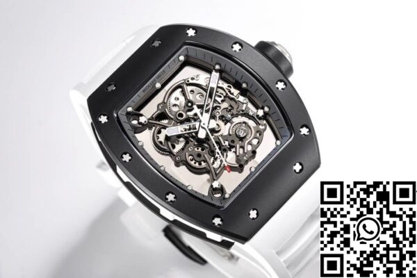 3 50 e280577c 01af 41cb ad98 c51679c102ba Richard Mille RM-055 1:1 Best Edition BBR Factory Caja de cerámica negra