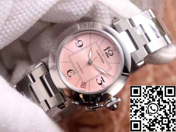 3 51 9792590e c106 40ef 84d3 03442989a4bd Cartier Pasha W31075M7 1:1 Best Edition V9 Factory Pink Dial Swiss Cal.049