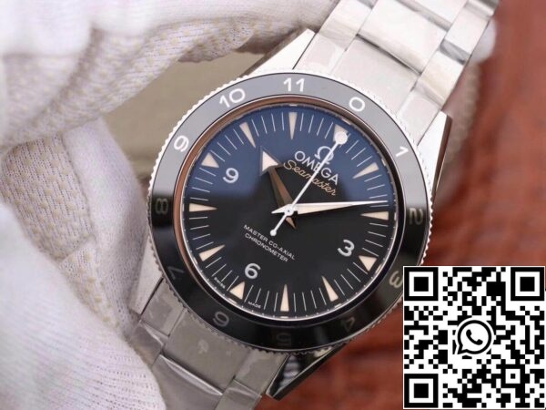 3 528 Omega Seamaster Planet Ocean 233.30.41.21.01.001 VS Factory 1:1 Best Edition Sveitsin ETA2824 musta kellotaulu Superlumeilla