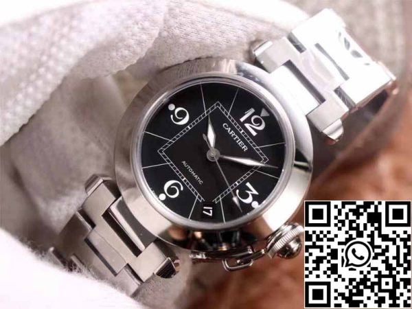 3 52 61708644 f4fd 451b bd84 60153f47c994 Cartier Pasha W31076M7 1:1 Best Edition V9 Factory Musta Dial Sveitsin Cal.049